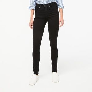 J Crew Mercantile Curvy 10" highest-rise skinny jean in black denim